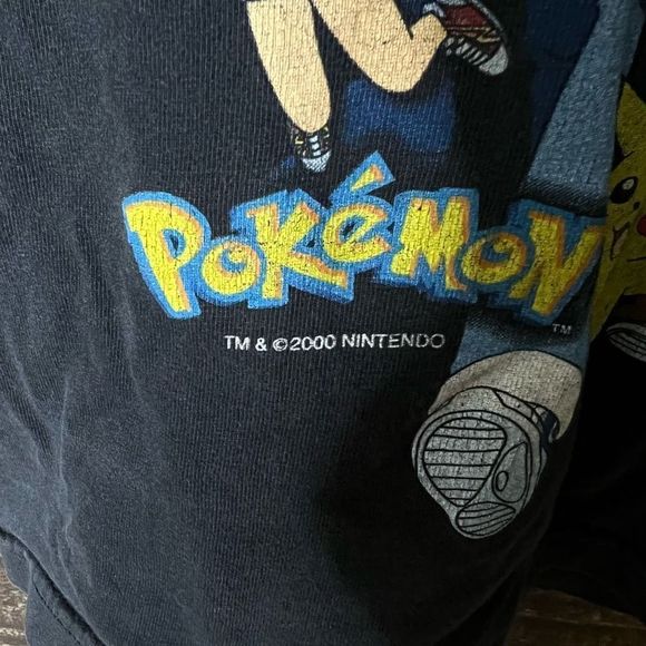 VTG 2000 Pokémon T Shirt Kids Medium - Picture 3 of 4
